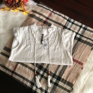 Banjara White Tunic Blouse Sz S